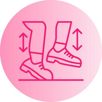 Spring Gradient Circle Icon vector