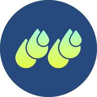 Drops Gradient Circle Icon vector