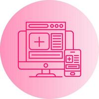 Responsive Gradient Circle Icon vector