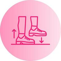 Step Gradient Circle Icon vector