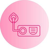 Oxygen Gradient Circle Icon vector