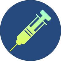Syringe Gradient Circle Icon vector