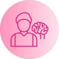 Neurologist Gradient Circle Icon vector