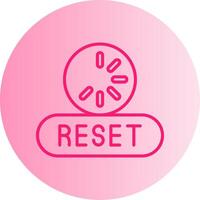 Reset Gradient Circle Icon vector