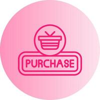 Purchase Gradient Circle Icon vector