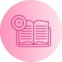 Continuous Learning Gradient Circle Icon vector