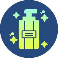 Facial Cleansing Gradient Circle Icon vector