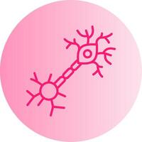Multipolar Neuron Gradient Circle Icon vector