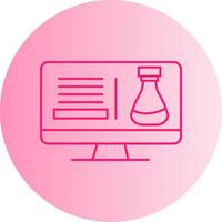 Science Class Gradient Circle Icon vector