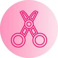Tailor Gradient Circle Icon vector