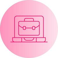 OnGradient Circle Portfolio Gradient Circle Icon vector