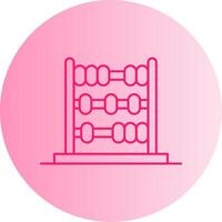 Abacus Gradient Circle Icon vector