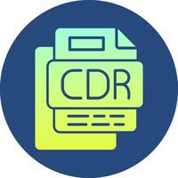 CDR File Gradient Circle Icon vector
