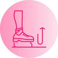 Stomp Gradient Circle Icon vector