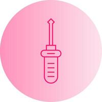 Screwdriver Gradient Circle Icon vector
