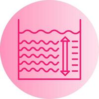 Depth Gradient Circle Icon vector