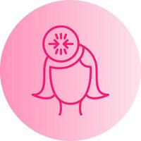 Conflict Gradient Circle Icon vector