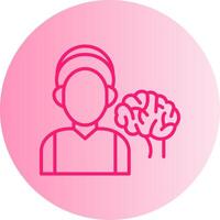 Neurologist Gradient Circle Icon vector