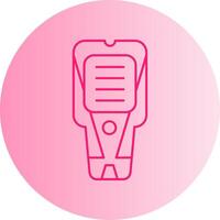 Stud Finder Gradient Circle Icon vector