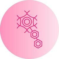 Neuron Gradient Circle Icon vector