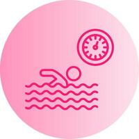 Best Time Gradient Circle Icon vector