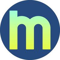 Small m Icon vector