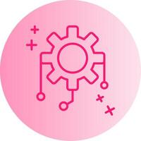 Integration Gradient Circle Icon vector
