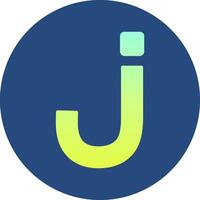 Small j Icon vector