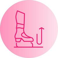 Stomp Gradient Circle Icon vector