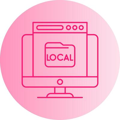 Local Gradient Circle Icon