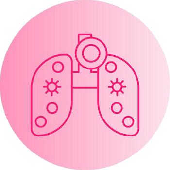 livianos degradado circulo icono vector