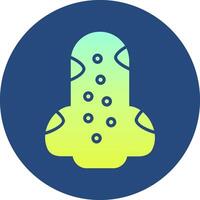 Blackhead Gradient Circle Icon vector