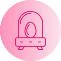 Incubation Gradient Circle Icon vector