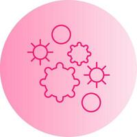 Allergen Gradient Circle Icon vector
