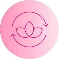 Zero Waste Gradient Circle Icon vector