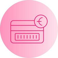 Tap To Pay Gradient Circle Icon vector