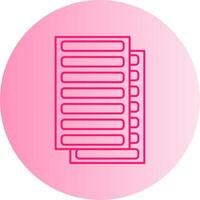 Daily Ledger Gradient Circle Icon vector