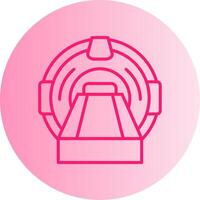 Mri Gradient Circle Icon vector