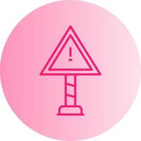 Risk Gradient Circle Icon vector