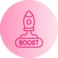Boost Gradient Circle Icon vector