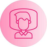 Insomnia Gradient Circle Icon vector