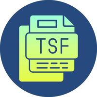 Torrent Symbol File Gradient Circle Icon vector