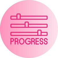Progress Gradient Circle Icon vector