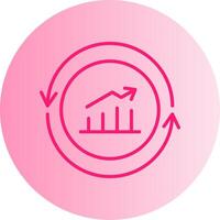 Performance Gradient Circle Icon vector