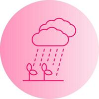 Rain Water Gradient Circle Icon vector