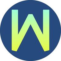 Small w Icon vector