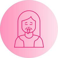 Drolling Gradient Circle Icon vector