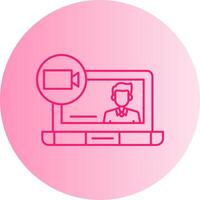 onGradient Circle class Gradient Circle Icon vector