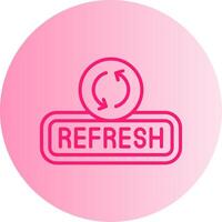 Refresh Gradient Circle Icon vector