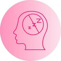 Insomnia Gradient Circle Icon vector